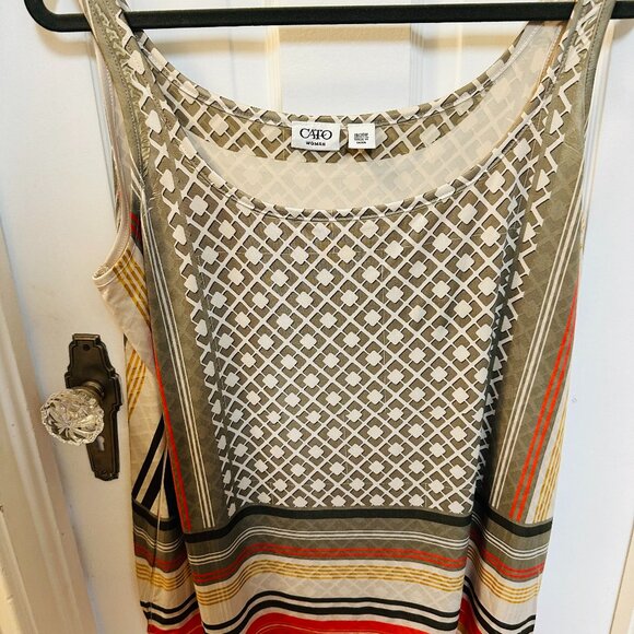 Cato Multi Colored Sleeveless Blouse-Plus Size 18/20 - Picture 1 of 3